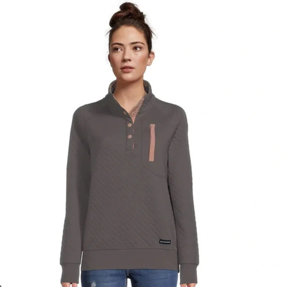 WOODS Farnham Quilted Pullover outdoor sweater - Picture 3 of 9